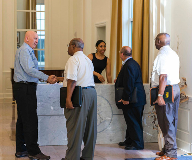 The Scientology Information Center hosts regular events and receptions for members of the community. The center is open daily from 10am-10pm and requires no appointment to visit.